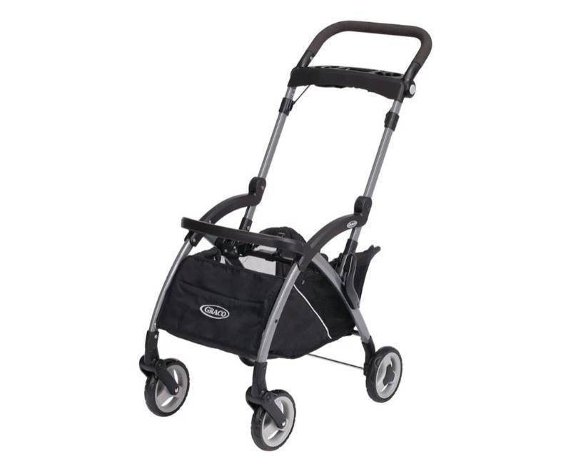 lot 470392 image: Retails for $170 Graco SnugRider Elite Car Seat Carrier, Lightweight Frame, Travel Stroller Accepts any Graco SnugRide Infant Car Seat, Black