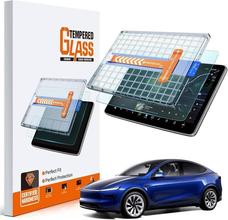 lot 131422 image: Matte Anti Glare 2026 Tesla Model Y Juniper & Model Y L Screen Protector 16 - Refreshed PremiumPerformance 16 Inch QHD Touchscreen - 2026 Tesla Y & 2026 2027 Tesla Y L Accessories No More Glare