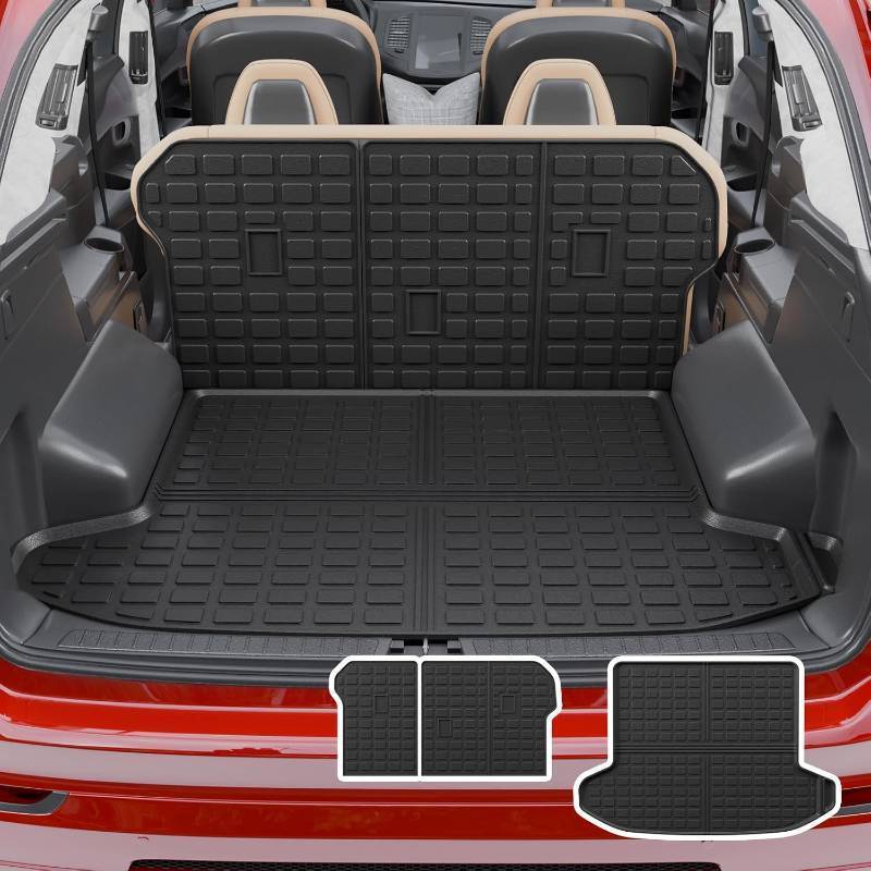 lot 221521 image: Cargo Mat Compatible with 2023 2024 2025 2026 KIA Sportage Cargo Liner Trunk Liner TPE Back Seat Cover Protector 2025 Sportage Accessories Non-Plug-in Hybrid (Trunk MatBackrest Mats)