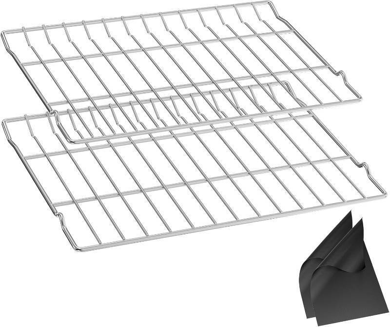 lot 221544 image: UPGRADE MHL63411403 Oven Rack For LG Oven Parts 24.6 x 16,MHL63531403 Range Stove Shelf LDG4313ST LTE4815ST LTE4815BM LTE4815BD,304 Stainless Steel Oven Wire Rack Baking Roasting Shelves