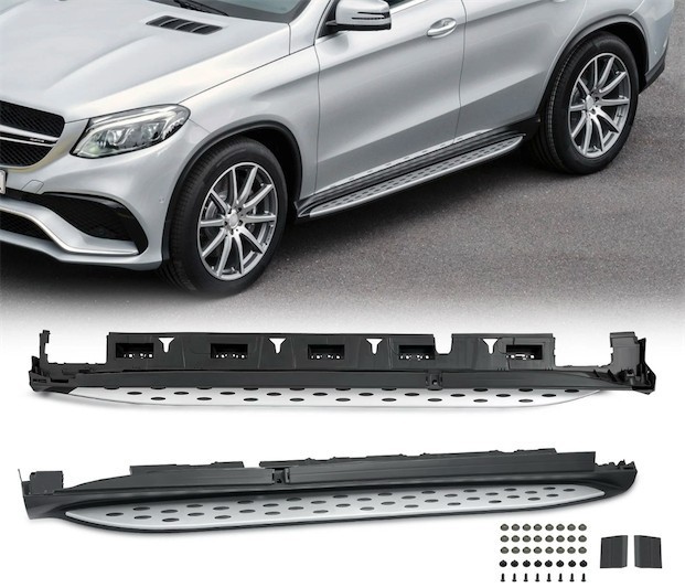 lot 391732 image: Retails for $176 Running Boards Side Steps Nerf Bars Fit For 2016 2020 Mercedes-Benz GLE C292