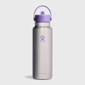 lot 1534 image: Hydro Flask 40oz Wide Flex Straw Cap Bottle Water Bottles and Drinkware Stainless Violet Limited Edition