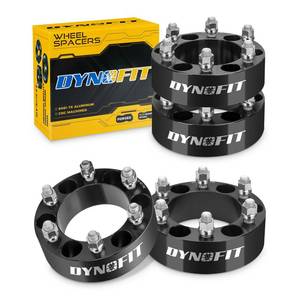 lot 1539 image: dynofit 2in 6x5.5 Wheel Spacers for 1999-2026 Silverado Siera1500 Yukon  2019-2026 Ram 1500, Forged Aluminum Spacers Set Kit Compatible with Chevrolet GMC Cadillac M14x1.5 Stud 108mm Center Bore
