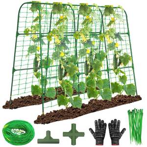 lot 1549 image: 50inx48inCucumber Trellis, Garden Arch Trellis for Climbing Plants Outdoor