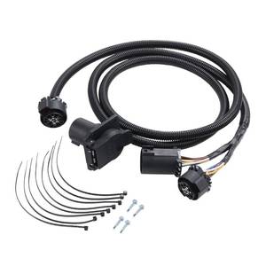 lot 1550 image: DICMIC 7-Pin Trailer Wiring Harness Extension Connector Vehicle-Side Truck Bed for Gooseneck 5th Wheel for Chevy Dodge Ford GM