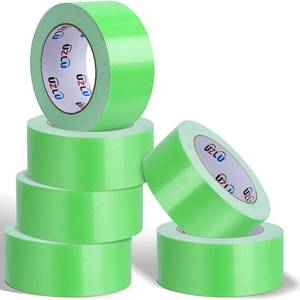 lot 1570 image: UZLU 6 Pack Green Duct Tape Bulk Heavy Duty,1.88 Inches x 30 Yards,Strong Industrial Strength,Flexible,No Residue,Waterproof and Tear by Hand,Multi-Use for Indoor and Outdoor Repairs