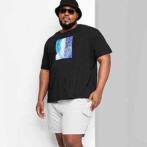 lot 2102 image: Mens Big & Tall Woven Cargo Shorts 6.5 - Original Use Gray 4XLT