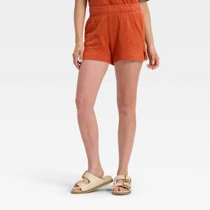 lot 2132 image: Womens Leisure Studio Pull-On Shorts - Universal Thread Rust XS