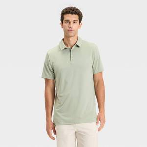 lot 2139 image: Mens Jersey Polo Shirt - All In Motion Moss Green S