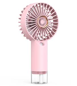lot 2160 image: Mini Handheld Misting Fan, Small and Powerful, 3 Speed Portable Fan Lightweight USB-C Rechargeable Spray Water Mist for Makeup Stylish Girl Women Travel Indoor Outdoor Pink (Pink)