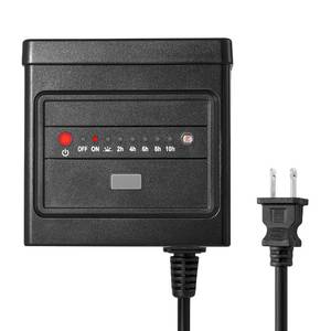 lot 2173 image: QITIM 60W Low Voltage Landscape Transformer with Timer and Photocell Sensor, 120V AC to 12V DC, Dusk to Dawn and 246810 Countdown Timer, Weatherproof, Heavy Duty for LED Spotlight, Pathway Light
