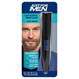 lot 2181 image: JUST FOR MEN 1-Day Beard and Brow Color, Temporary Color, Light Brown