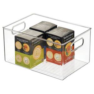 lot 2189 image: iDesign Plastic Pantry Storage Bin, Clear