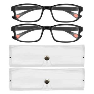 lot 2198 image: EPBRVV 2 Pcs Presbyopia Reading Glasses, Anti-Blue Light Adjustable Presbyopic Glasses, Color-Changing Smart Glasses for Far and Near Vision, for Men Women (Black)