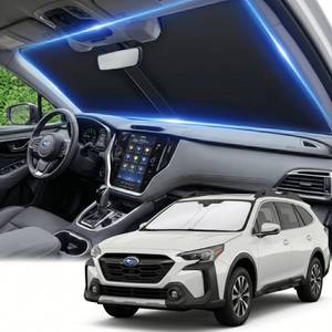 lot 2221 image: for Subaru Outback 2020-2024 2025 2026 Windshield Sun Shade - Front Window Shade Custom Fit Outback Accessories Sun Visor Foldable Sunshade Blocks UV Rays Summer Must Have Car Accessories