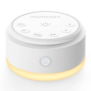 lot 2230 image: Momcozy Sound Machine for Baby-20 Soothing Sounds and Touch Warm Light Portable White Noise for Kids and Adults for Sleeping Timer and Memory  Ideal Travel Companion and Nursery Must-Have