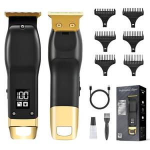 lot 4061 image: Elehomyou Beard Trimmer for Men - Rechargeable Menfts Hair Clippers and Razor, Cordless Hair Trimmer and Shaver for Face, Neck, Groin and Manscaping, Ideal Gift for Men, Black