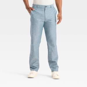 lot 8067 image: Mens Slim Fit Trousers - Goodfellow & Co Blue 36x32