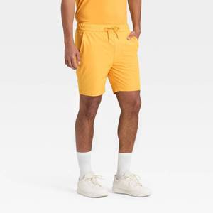 lot 8086 image: Mens 7 Gameday Shorts - Goodfellow & Co Yellow Gold XL