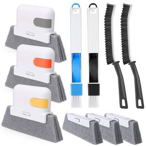 lot 8124 image: Palksky Window Track Cleaner Set, Window Groove Cleaning Brush Tools, 7PCS