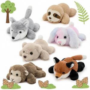 lot 8125 image: Tezituor 6 Pack Forest Stuffed Animals Bulk, 7 Inch Woodland Plush Set