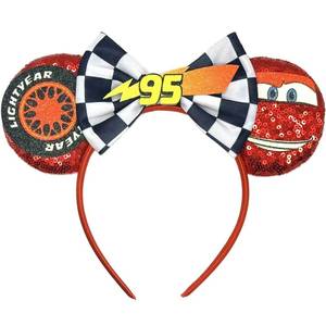 lot 8142 image: IZHISUOUU Mouse Ears Headband - Car Mouse Ear Hair Band for Theme Park Parties, Cosplay Costume Accessories for Women Adults (Red)