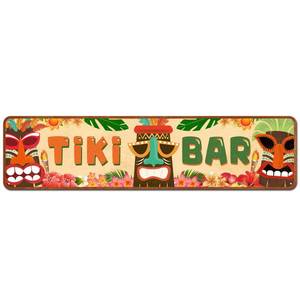 lot 8165 image: CIVOTIL Tiki Bar Dcor Novelty Tin Sign Metal Wall Plaque