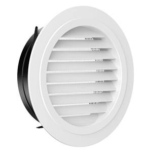 lot 8169 image: 8 Inch Soffit Vent,HG Power Round Vent Cover with Built-in Screen Mesh, ABS Louver Round Air Vent Ceiling Diffuser for Exhaust Fan, Bathroom, Office and Home HVAC Ventilation, 200mm, White