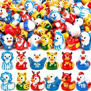 lot 8171 image: Zenoble World Soccer Cup Duck 6 Style Sports Resin Ducks Resin Animal Collectible Soccer Figures for Football Party Favors Sports Team Gifts Players Fans