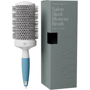 lot 8173 image: Professional Round Brush for Blow Drying - Large Ceramic Ion Thermal Barrel Brush for Sleek, Precise Heat Styling and Maximum Volume - Lightweight Hair Brush for Smooth, Manageable Hair (2 Inch) (Not Electrical)