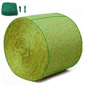 lot 9708 image: 6x6 ft Round Bale Hay Net- Large Slow Feed Hay Net for Horses Goat Livestock, Knotless Sturdy Whole Bale Feeder with 1.57in Holes Fits for Round Bales 4x4 5x5, 6x6ft or Square 3x3x8, 4x4x8, 5x5x8ft