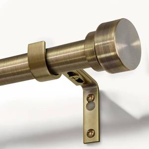 lot 9720 image: Lootkell Antique Bronze Curtain Rods for Windows 48 to 84 with Adjustable Brackets Heavy Duty 1in Diameter Window Treatment Rod with Solid Metal Finials for Outdoor Bedroom Kitchen Living Room