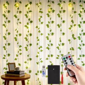 lot 9722 image: DomeStar Vines with Light for Bedroom, 300 LED Fairy Lights with Vines