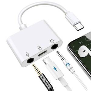 lot 10228 image: USB C to Microphone Adapter for Live-Streaming Type C to Microphone and 3.5mm Headphone Adapter with Charging Port USB C Audio and MIC Splitter Compatible for iPhone 1617 iPad ProGalaxy 25 24Pixel 9 8