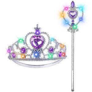 lot 10237 image: Princess Crown Tiara for Girls Light Up Princess Dress Up Accessories