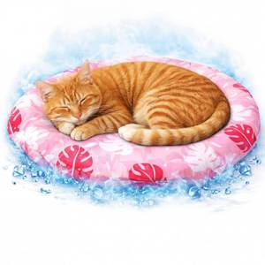 lot 10249 image: Drydiet Pet Cooling Mat for Cats and Small Dogs, Gel Pad, Washable, 20.1 in
