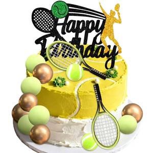 lot 10251 image: Tennis Cake Topper Sports Tennis Birthday Party Decorations