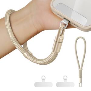 lot 10257 image: XCHKRM Cell Phone Lanyard,Phone Wrist Strap,2 Pcs Metal Patch for Women and Men Hands-Free Anti Theft Wristlet