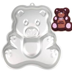 lot 10265 image: SADYFON Bear Shaped Panda Shaped Cake Pan 3D Aluminum Nonstick Cake Decorating Mould Birthday Wedding Anniversary Party Cake Baking Pans Tins Bakeware Tool