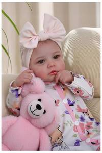 lot 11817 image: BABESIDE Reborn Baby Dolls - 20 Inch Cute Soft Vinyl Realistic Baby Doll