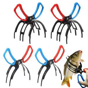 lot 11824 image: Shgxjjnb 4 Packs 23 Claw Fish Gripper, Fish Grabber, Metal Fishing Pliers, Fish Grip Tackle Holder, Multifunctional Fishing Control Clamp, Forceps for Grip Most Freshwater