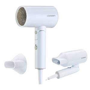 lot 11834 image: 1600W Small Foldable Travel Hair Dryer, White