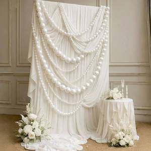 lot 11840 image: Whimsibelle 3 Pcs Giant Pearl Bead Garland Wedding Decoration