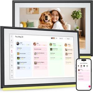 lot 11844 image: BIGASUO 10.1in Digital Calendar, Smart Touchscreen Interactive Display, Electronic Organizer for Monthly, Weekly and Daily Agenda, Chore Chart, Meal Planner, To Do List, Family Schedules, Picture Frame