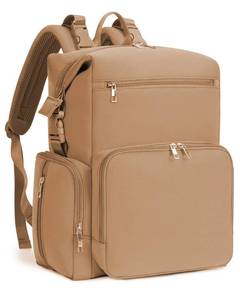 lot 11850 image: CEI-CEI Neoprene Diaper bag Backpack Waterproof Baby Changing Bags for Mom and Dad with Changing Pad Large Travel Maternity Tote with Insulated Pockets and Organised Compartments (Oat)