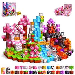 lot 12003 image: SSAWER Magnetic Blocks, 100PCS Toys Building Cube, Gifts for Girls Age 3