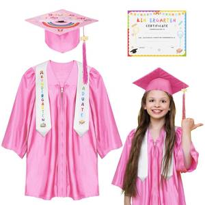lot 12013 image: Kindergarten graduation cap and gown with 2026 Tassel, Certificate for Toddler Children (27in-33in)
