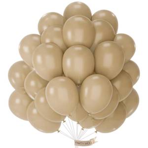 lot 12036 image: PartyWoo Cream Balloons 50pcs Beige Ivory Nude Neutral Boho Fall Color