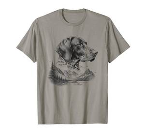 lot 12059 image: German Shorthaired Pointer GSP Dog Nature Design Idea T-Shirt 3XL