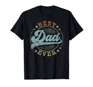 lot 12075 image: Best Dad Ever Fatherfts Day Dad Gifts Vintage Emblem T-Shirt 5XL(Blue)